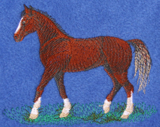 Morgan Horse Fleece Throw - Various Colors