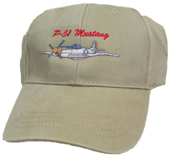 Khaki P-51 Mustang Cap