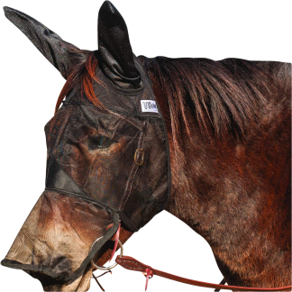 Quiet Ride Fly Mask Long Nose With Mule Ears Cashel