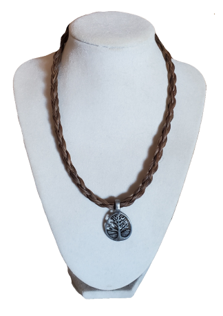 Horse Hair Choker with Tree of Life Charm