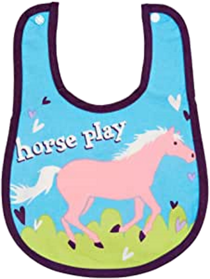 Little Blue House Horse Play Bib