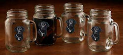 Black Lab Jar Mugs
