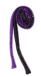 Black and Purple Sequin Pony Mane Roll