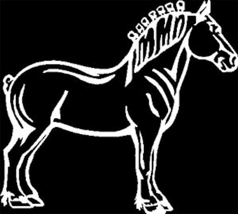 Show Draft Horse Decal