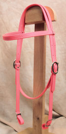 Horse Size Beta Headstall - Pink