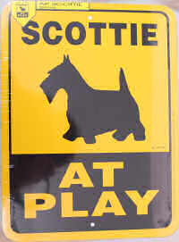 Scottie At Play Sign