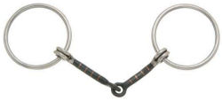 5 Inch jointed O-ring horse bit, sweet iron