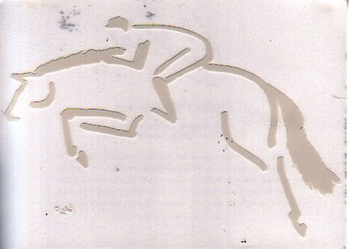 Jumping Horse Window Art