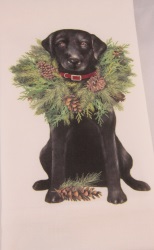 Black Labrador Wreath