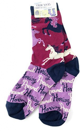 Hatley Horsing Around Women's Crew Socks - One Size