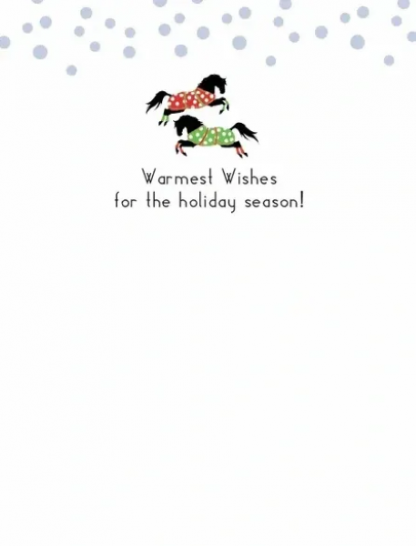 Frolicking all the Way Home Horse Holiday Greeting Boxed Christmas Cards