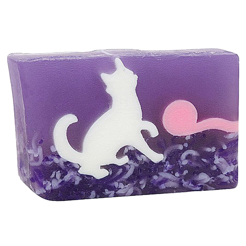 White cat bar soap