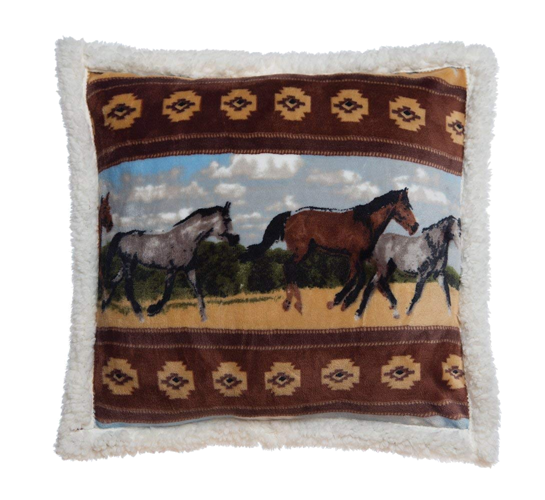 Horses Decorative Pillow
