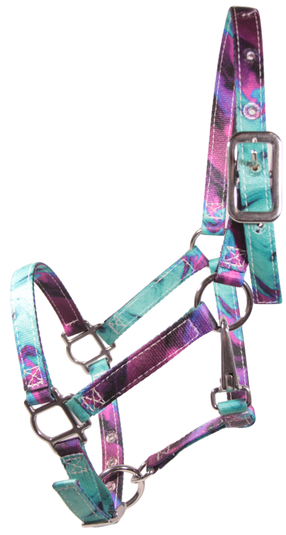 Patterened Halter Wicked Purple