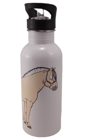 Norwegian Fjord Horse Aluminum Water Bottle