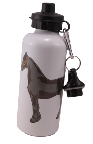 Friesian Horse Aluminum Water Bottle