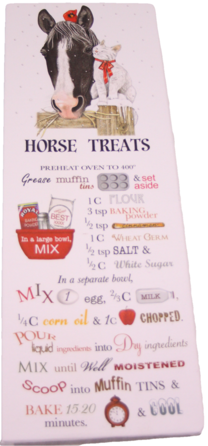 Treats for Your Horse Printed Flour Sack Dish Towel