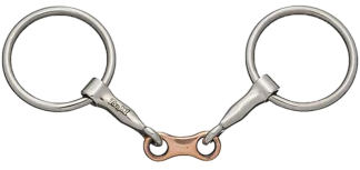 Tough 1 Ring Mini Bit - French Link Copper Mouth