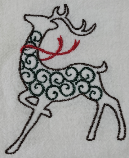 Reindeer wearing scarf