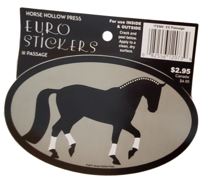 Passage Horse Euro Sticker Oval Decal