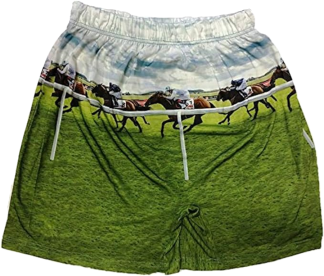 BRIEF INSANITY Kentucky Derby Horse Race Boxer Shorts