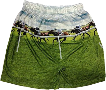 BRIEF INSANITY Kentucky Derby Horse Race Boxer Shorts