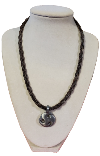 Horse Hair Choker with Pewter Blade Charm